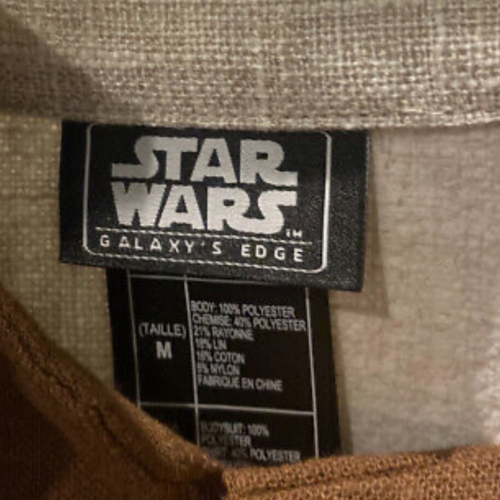 Disney Parks Star Wars Galaxy's Edge Jedi Cloak Set Costume M - Picture 4 of 4